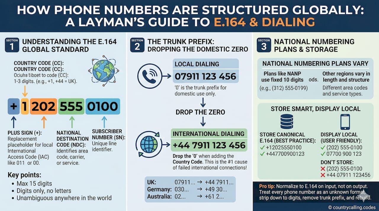 How Phone Numbers Are Structured Globally
